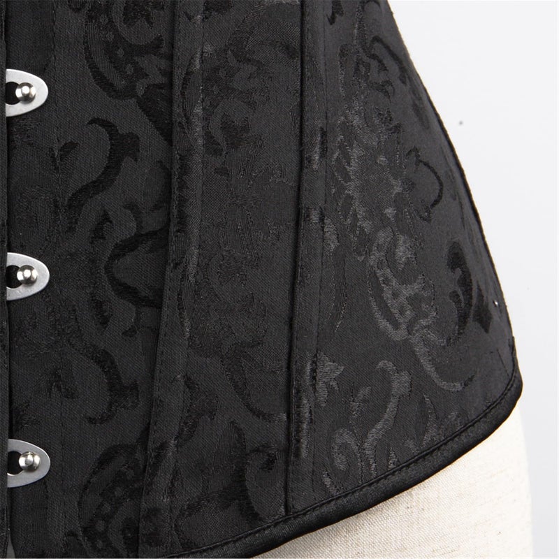 Zhitunemi Corset Bustier Tops for Women: Victorian Vampire Costume Women - Medieval Corset for Halloween Theme Party Costumes XX-Large Black - Image 4